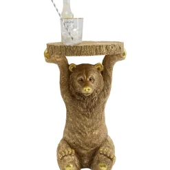 KARE Design Tische-Beistelltisch Animal Bear Gold 35X34Cm