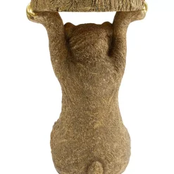 KARE Design Tische-Beistelltisch Animal Bear Gold 35X34Cm