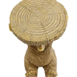KARE Design Tische-Beistelltisch Animal Bear Gold 35X34Cm