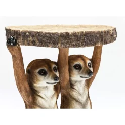 KARE Design Tische-Beistelltisch Animal Meerkat Sisters O33Cm