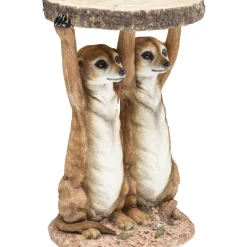 KARE Design Tische-Beistelltisch Animal Meerkat Sisters O33Cm