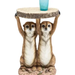 KARE Design Tische-Beistelltisch Animal Meerkat Sisters O33Cm