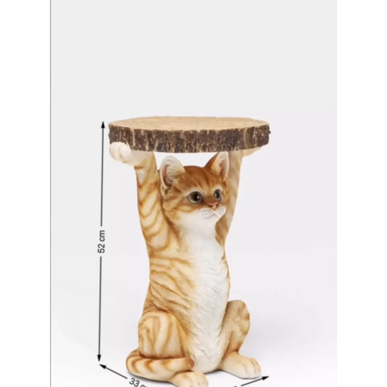 KARE Design Tische-Beistelltisch Animal Ms Cat O33Cm