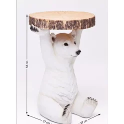 KARE Design Tische-Beistelltisch Animal Polar Bear O37Cm