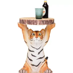 KARE Design Tische-Beistelltisch Animal Tiger O35Cm