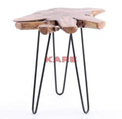 KARE Design Tische-Beistelltisch Aspen Natur 50X50Cm