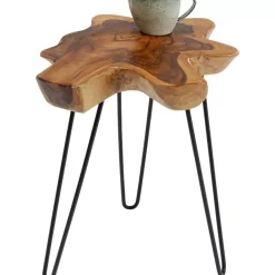 KARE Design Tische-Beistelltisch Aspen Natur 50X50Cm