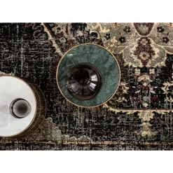 KARE Design Tische-Beistelltisch Beam Weiss Marmor Messing O32Cm