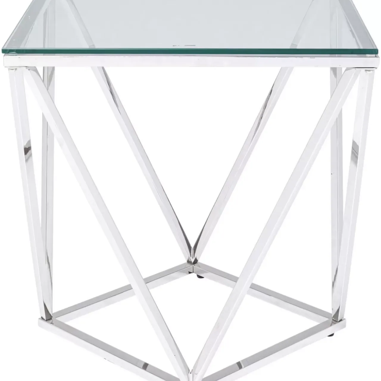 KARE Design Tische-Beistelltisch Cristallo 50X50Cm