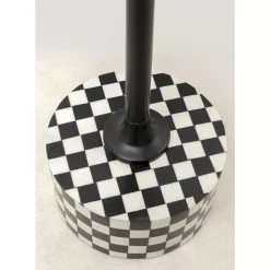 KARE Design Tische-Beistelltisch Domero Chess Schwarz Weis O25Cm