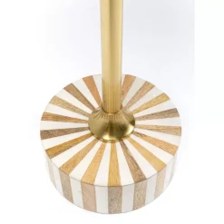 KARE Design Tische-Beistelltisch Domero Cirque Gold Weis O40Cm