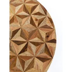 KARE Design Tische-Beistelltisch Domero Geo Braun O40Cm