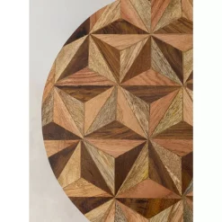 KARE Design Tische-Beistelltisch Domero Geo Braun O25Cm