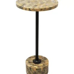 KARE Design Tische-Beistelltisch Domero Mosaic Grau O25Cm