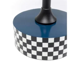 KARE Design Tische-Beistelltisch Domero Race Blau O40Cm