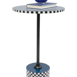KARE Design Tische-Beistelltisch Domero Race Blau O40Cm