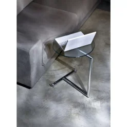 KARE Design Tische-Beistelltisch Easy Living Klarglas O46Cm