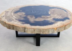 KARE Design Tische-Beistelltisch Gamma Versteinertes Holz