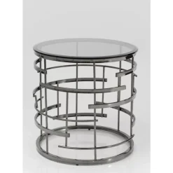 KARE Design Tische-Beistelltisch Jupiter Silber O55Cm