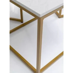 KARE Design Tische-Beistelltisch Key West Gold (3/Set)