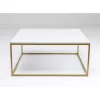 KARE Design Tische-Beistelltisch Key West Gold 40X40Cm