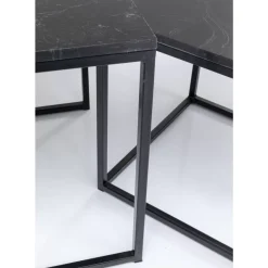 KARE Design Tische-Beistelltisch Key West Schwarz (3/Set)