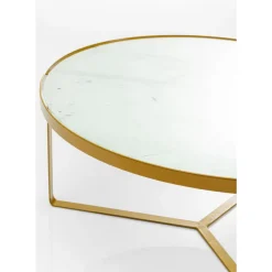 KARE Design Tische-Beistelltisch Marble Gold O55