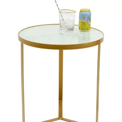 KARE Design Tische-Beistelltisch Marble Gold O45