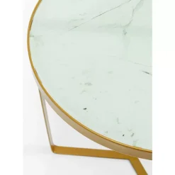 KARE Design Tische-Beistelltisch Marble Gold O45