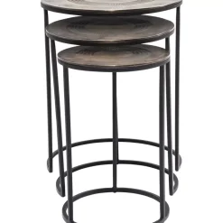 KARE Design Tische-Beistelltisch Marrakesh (3/Set) O48Cm