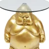 KARE Design Tische-Beistelltisch Monk Gold O54Cm