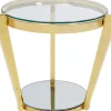 KARE Design Tische-Beistelltisch Monocolo Gold O50Cm