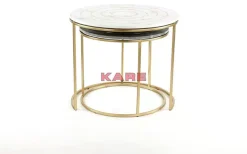 KARE Design Tische-Beistelltisch Mystic Round Klein (2/Set) O61Cm