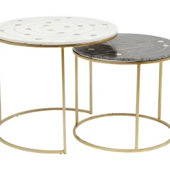 KARE Design Tische-Beistelltisch Mystic Round Klein (2/Set) O61Cm