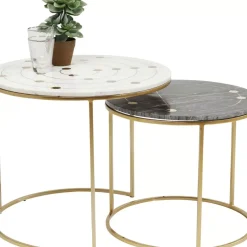 KARE Design Tische-Beistelltisch Mystic Round Klein (2/Set) O61Cm