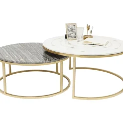 KARE Design Tische-Beistelltisch Mystic Round (2/Set) O90Cm