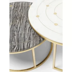 KARE Design Tische-Beistelltisch Mystic Round (2/Set) O90Cm