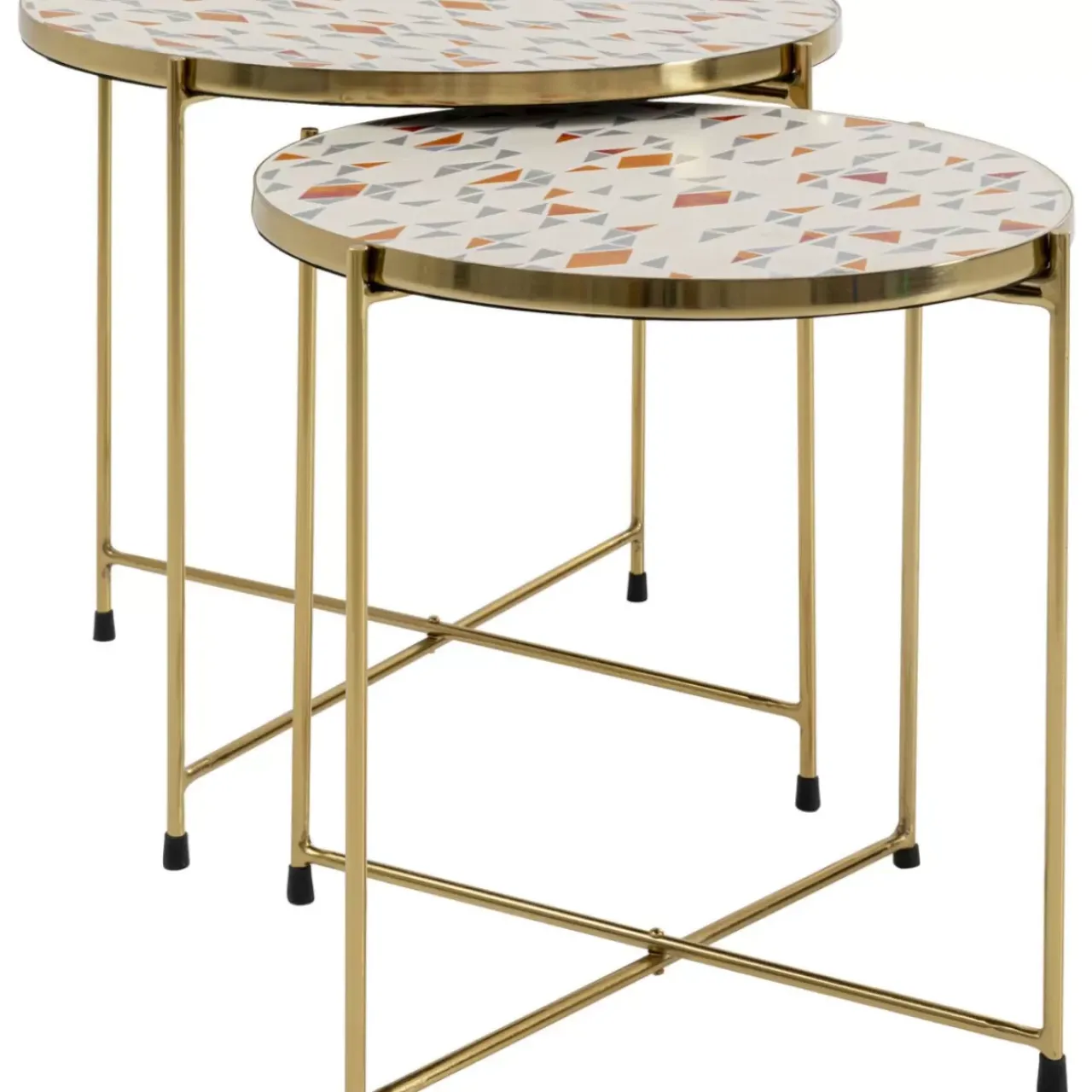 KARE Design Tische-Beistelltisch Priya Weis (2/Set)