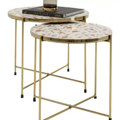 KARE Design Tische-Beistelltisch Priya Weis (2/Set)