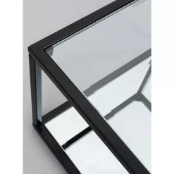 KARE Design Tische-Beistelltisch Quadro Schwarz 50X50Cm