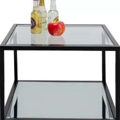 KARE Design Tische-Beistelltisch Quadro Schwarz 50X50Cm