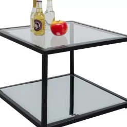KARE Design Tische-Beistelltisch Quadro Schwarz 50X50Cm