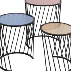 KARE Design Tische-Beistelltisch Rainbow (3/Set)