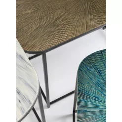 KARE Design Tische-Beistelltisch Ray Oval (3/Set)