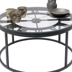 KARE Design Tische-Beistelltisch Roman Schwarz O76Cm