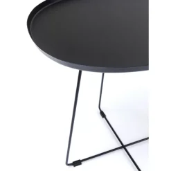 KARE Design Outdoormöbel-Beistelltisch Turin Schwarz
