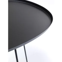 KARE Design Outdoormöbel-Beistelltisch Turin Schwarz
