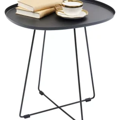 KARE Design Outdoormöbel-Beistelltisch Turin Schwarz