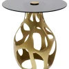 KARE Design Tische-Beistelltisch Volcano Gold O60Cm