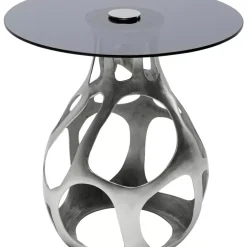 KARE Design Tische-Beistelltisch Volcano Silber O60Cm
